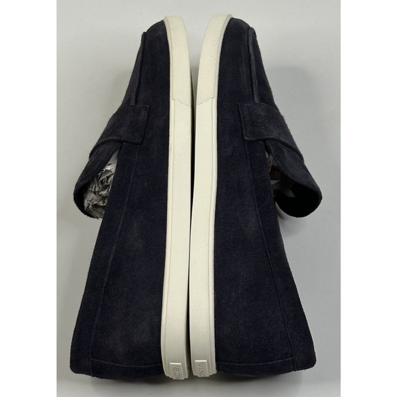 Vince Shane Mens Navy Blue Suede Loafers Size 8M Slip On Casual New $225 - Picture 4 of 10
